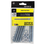 TIGE FILETEE D.10X130MM +ECROU +RONDELLE TIGE FILETEE D.10X130MM +ECROU +RONDELLE